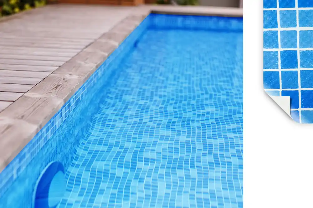 ALKORPLAN 3000 Schwimmbadfolie Byzance Blau, 25,00 m Geprüft