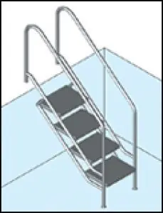 Treppe MIAMI VARIO 													 																																																																																																																																																																																																	5 Stufen, 															Kunststoffstufen Solange Der Vorrat Reicht