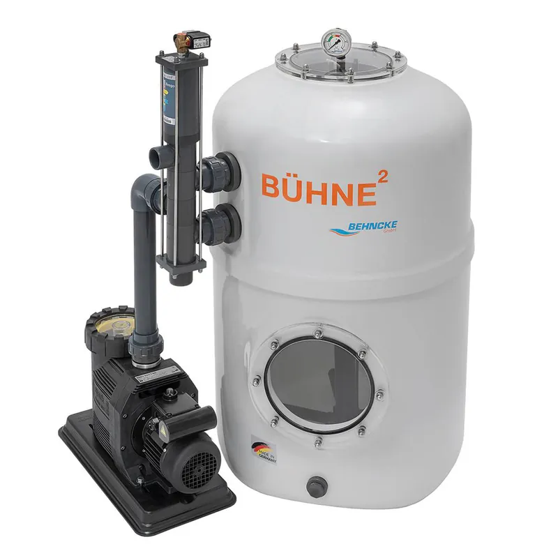 Top-Preis Behncke Filteranlage Bühne 													 																																																																																																																																																																																																																																																																																																																																							mit Besgo Stangenventil, 															500 mm, 															Deluxe ECO VS 230 V