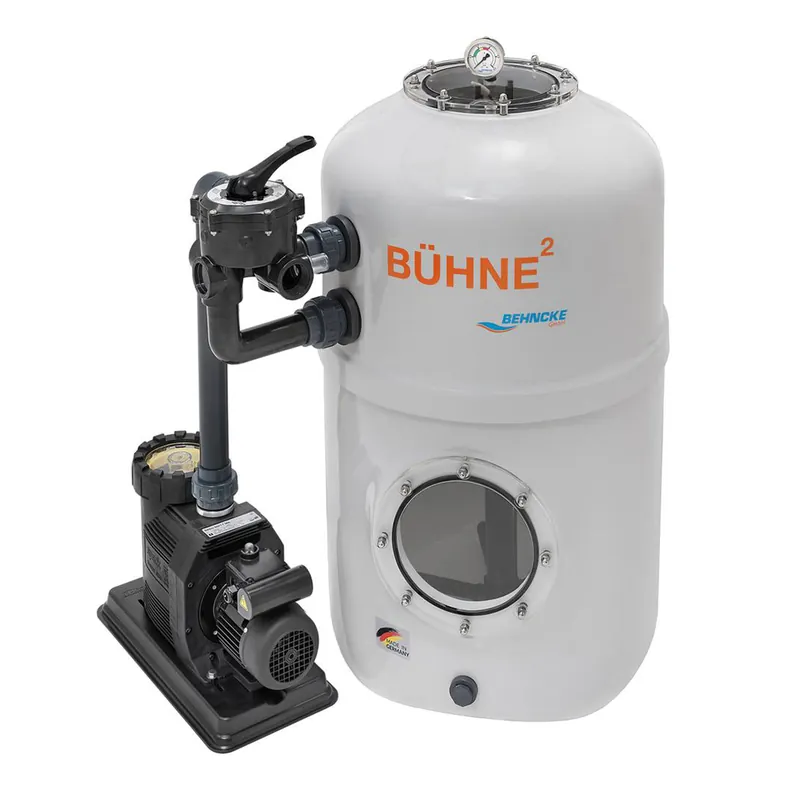 Behncke Filteranlage Bühne mit Besgo Stangenventil, 600 mm, Deluxe 13 400 V Sonderaktion
