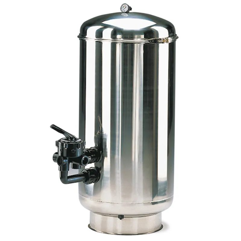 Rabatt Hochschicht Edelstahlfilter V4A Super mit 6-Wegeventil, 600 mm