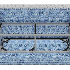 Mega-Angebot Waterbeck Unterflurgestell Spannfüße zum Klemmen Rahmen bis 4,0m