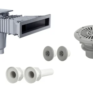 Neu Im Sortiment Astralpool Kunststoff-Einbauteileset Slim farbig bis 3x6 m Hellgrau