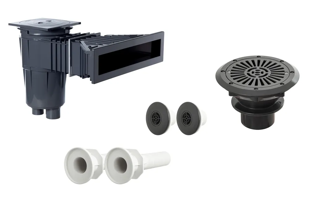 Astralpool Kunststoff-Einbauteileset Slim farbig bis 3x6 m Anthrazit Online Kaufen