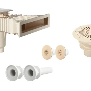 Astralpool Kunststoff-Einbauteileset Slim farbig bis 3x6 m Sand / Beige Mega-Angebot