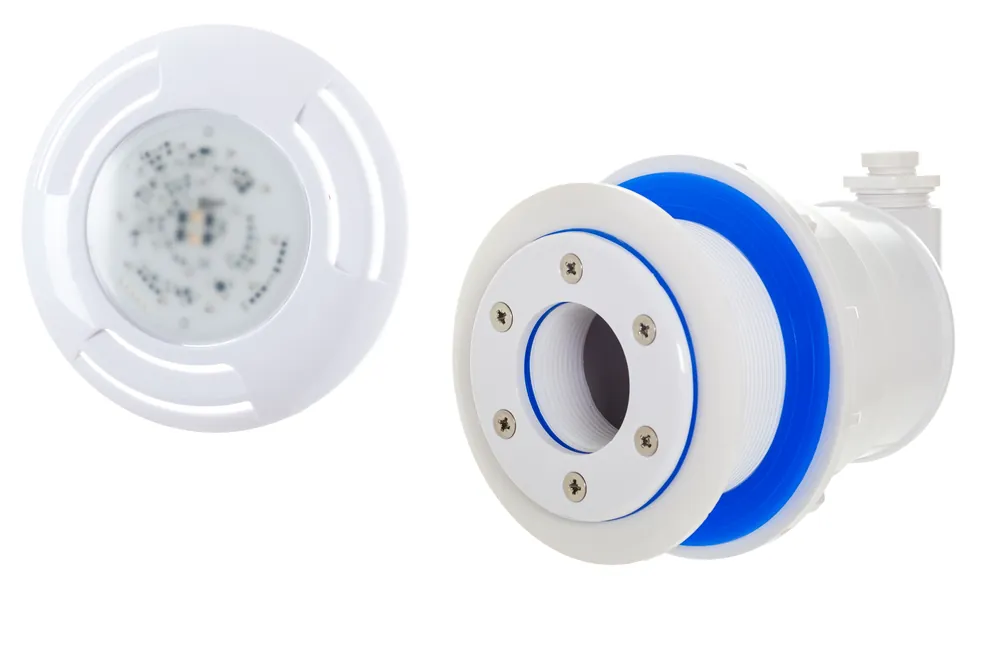 Saisonangebot Adagio Pro 10 Warmweiss LED Pool Unterwasser Scheinwerfer Set Schwimmbad Beleuchtung 2 Stk.