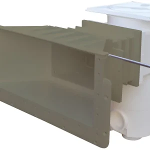 Schnäppchen Aquareva Überlaufskimmer SL119 farbig große Saugöffnung verlängert Beige
