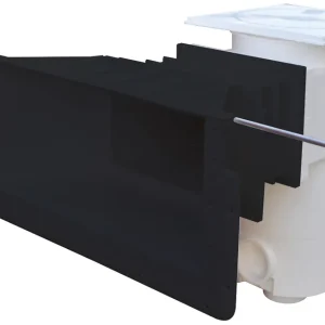 Direkt Vom Hersteller Aquareva Überlaufskimmer SL119 farbig große Saugöffnung verlängert 													 																																																																																											Schwarz