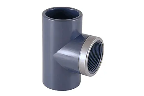 T-Stück mit Innengewinde verstärkt d= 50 mm + 1 1/2" IG + 50 mm Bestpreis