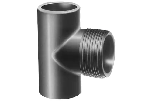T-Stück mit Außengewinde d= 50 mm + 1 1/2" AG + 50 mm Online Kaufen
