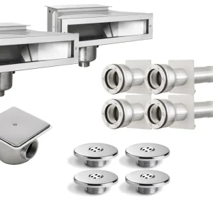V4A INOX Edelstahl Einbauteile Set Einbauteileset 2 Bestpreis