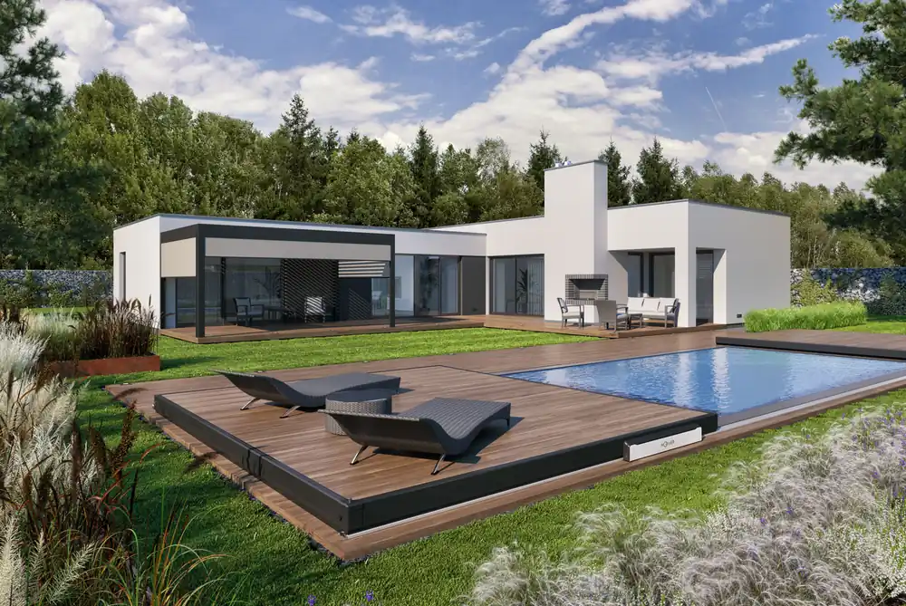 Preiswert Albixon Terrassenüberdachung BERGEN Ipe