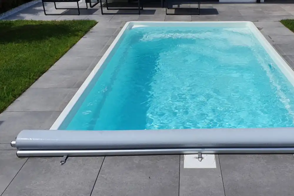 Jetzt Kaufen Liderpool Standard Winter Poolabdeckung 5,00 x 10,00 m, Hellgrau