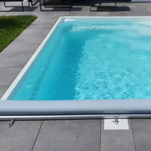 Super-Preis Liderpool Standard Winter Poolabdeckung 3,00 x 7,00 m, Hellgrau
