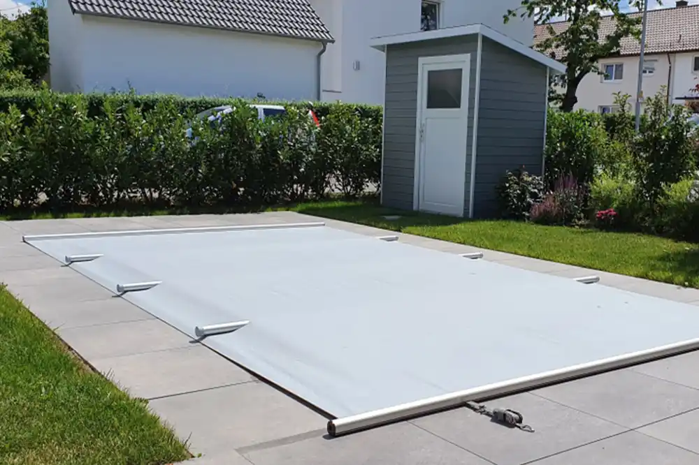 Direkt Vom Hersteller Liderpool Standard Winter Poolabdeckung 5,00 x 10,00 m, Vanille