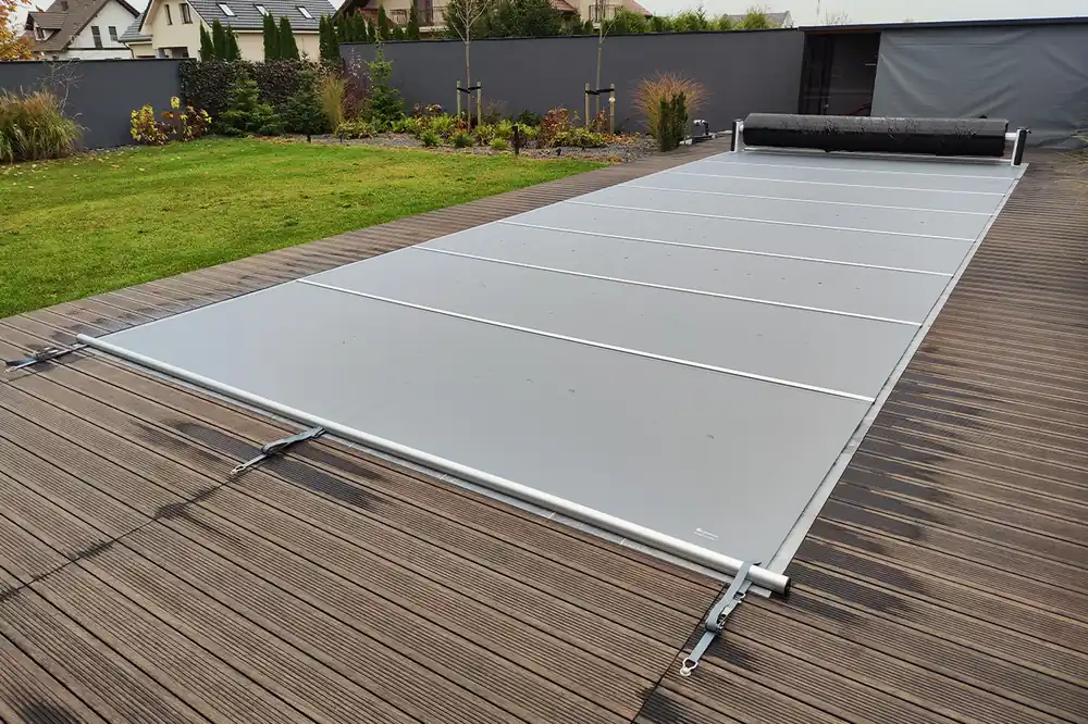 Direktkauf Liderpool Poolabdeckung begehbar Flat Section 3,50 x 8,00 m, Blau