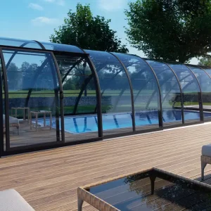 Albixon Monaco Future Schwimmbecken-Pool-Überdachung A Silver Elox Preiswert