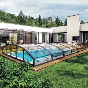 Albixon Casablanca Infinity Poolüberdachung C Clear Anthrazit DB703 Aktuell