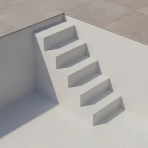 Saisonangebot Upper Class Pooltreppe Komfort für Styroporpools 													 																																																																																																																																																																																																	bis 4,0m, 															ohne Sitzbank