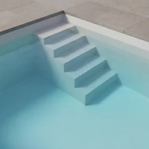 Poolistep Pooltreppe für Styroporpools Budget, 4 Stufen Highlight