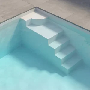 Preisreduziert Poolistep Pooltreppe für Styroporpools 													 																																																																																																																																																																																																														Bigstep, 															4 Stufen