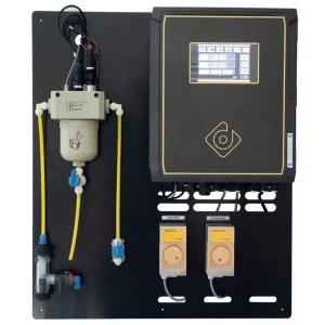 dinoTouch+ Dosieranlage 1x dinodos EASY, Rx, pH mit Durchflussarmatur Knallerangebot