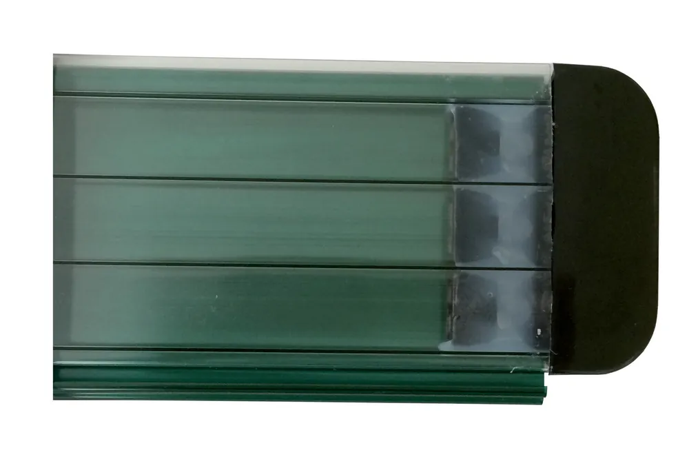 Poolabdeckung Rollladen TIXIT – Lamellenabdeckung aus PVC & Polycarbonat 3,0 x 5,0 m, Kristallgrün, Polycarbonat L69 Super-Preis