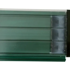 Direktkauf Poolabdeckung Rollladen TIXIT – Lamellenabdeckung aus PVC & Polycarbonat 3,0 x 8,0 m, Kristallgrün, Polycarbonat L69