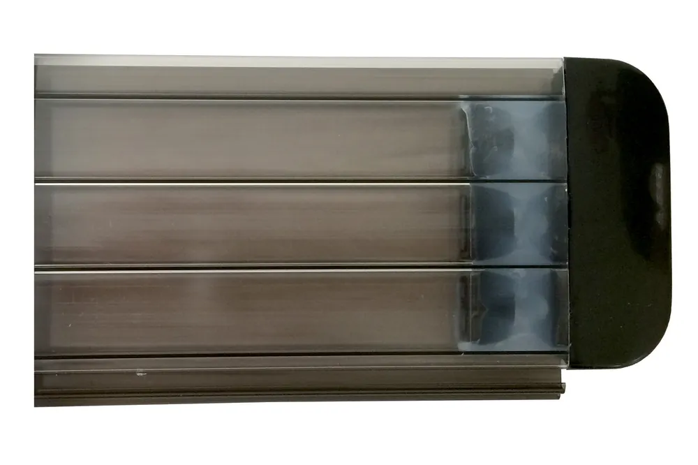 Bestseller Poolabdeckung Rollladen TIXIT – Lamellenabdeckung aus PVC & Polycarbonat 3,5 x 8,0 m, Kristallbraun, Polycarbonat L69