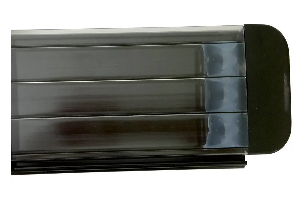 Markenprodukt Poolabdeckung Rollladen TIXIT – Lamellenabdeckung aus PVC & Polycarbonat 4,0 x 8,0 m, Kristallschwarz, Polycarbonat L69