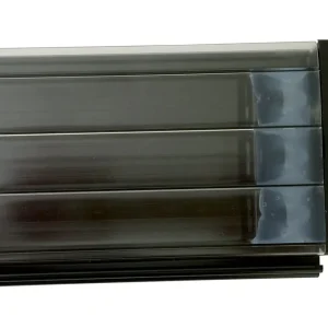 Super-Preis Poolabdeckung Rollladen TIXIT – Lamellenabdeckung aus PVC & Polycarbonat 4,0 x 10,0 m, Kristallschwarz, Polycarbonat L69