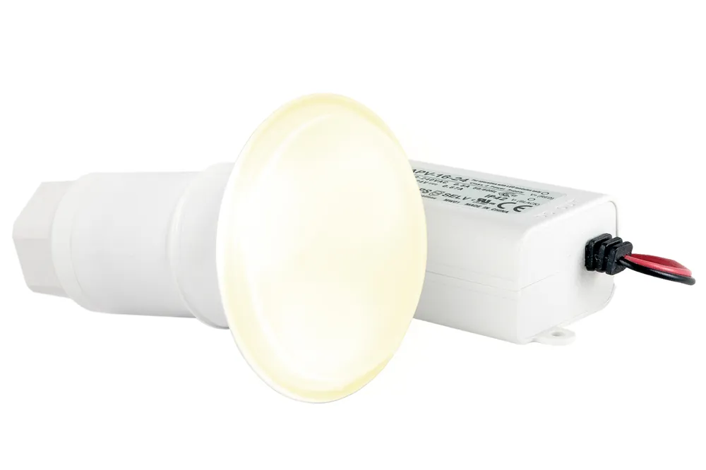 Sonderaktion Mini LED Poolbeleuchtung für Stufen und Nischen – LumiPlus FlexiMini On Off DC 24V, Warmweiß, Stufen
