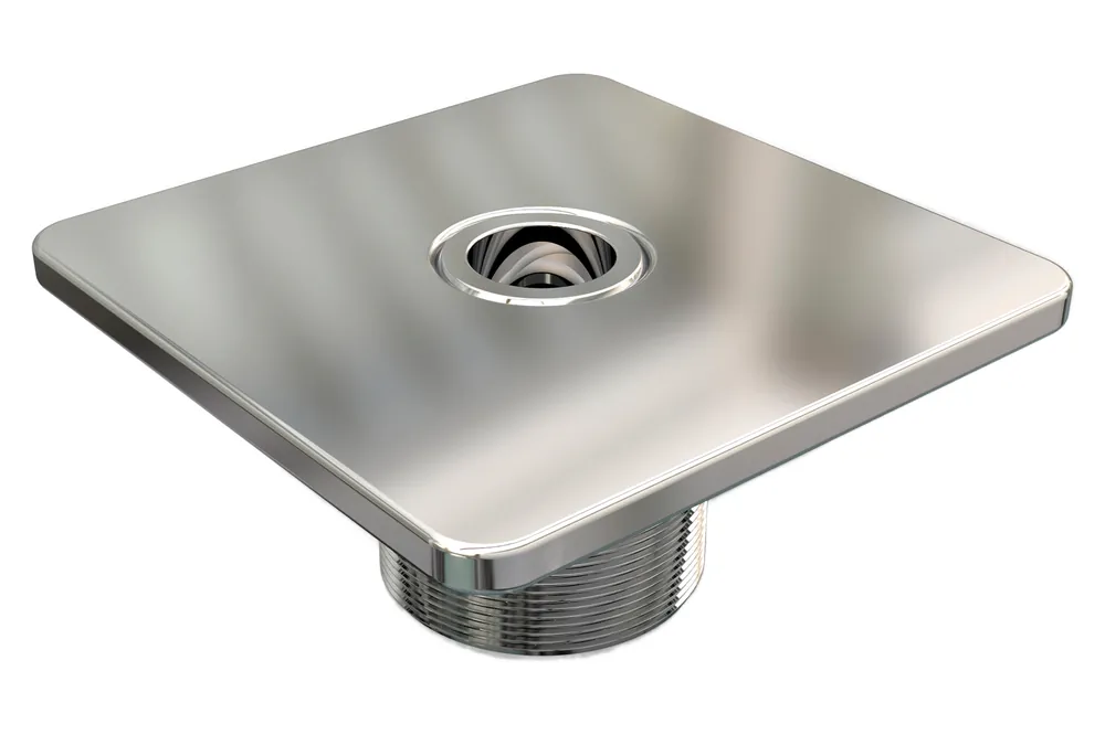 Begrenztes Angebot Einlaufdüse Pool Edelstahl V4A Ø 105 mm – AstralPool STYLE 35 mm, 4x 7,8 mm, Eckig