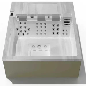 Markenware Whirlpool Outdoor 4 Personen – Timeless Spa Timax SLW 2420 INGROUND inkl. Treppe