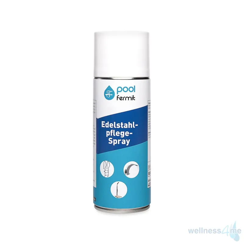 Heißes Angebot Edelstahlpflege Spray Fermit | für Pool-Leiter, Duschen und Edelstahl Beckenränder