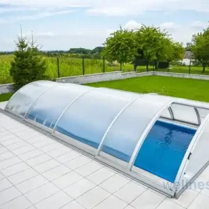 Poolüberdachung Klassik Side mit Seitentür - verschiedene Farben und Größen Billig