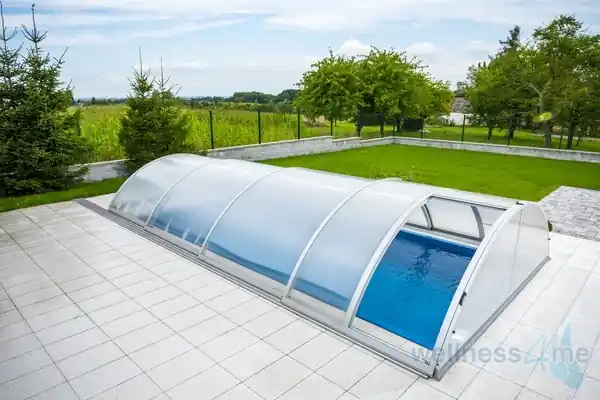 Poolüberdachung Klassik Side mit Seitentür - verschiedene Farben und Größen Billig