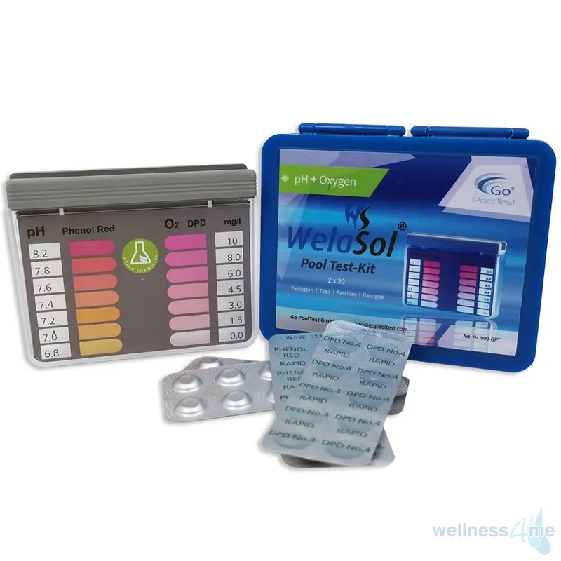 WelaSol Pooltester für pH und Aktivsauerstoff inkl. Tabletten Sonderaktion