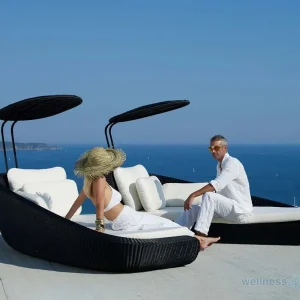 Rabatt Design Daybed Savannah mit Sonnenschutz