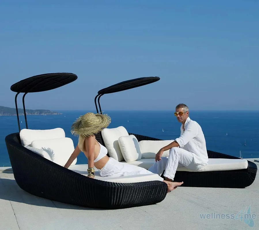 Rabatt Design Daybed Savannah mit Sonnenschutz