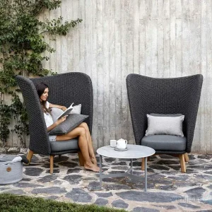 Designer Highback Sessel Peacock Wing Geprüft