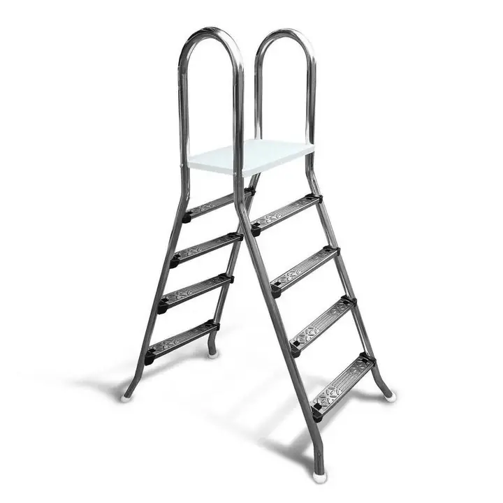 Top-Angebot Aufstellleiter Edelstahl | 1.20 Meter | 2 x 4 Stufen