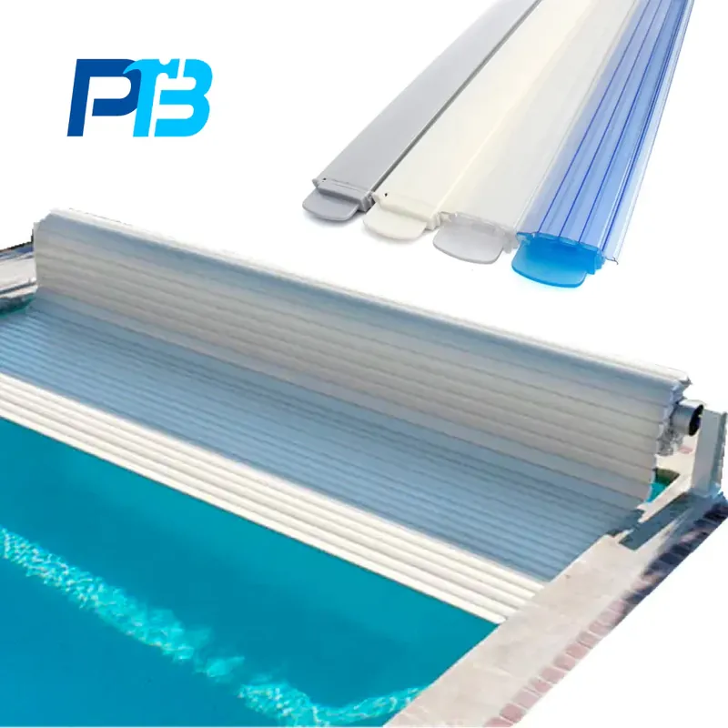 Oberflur Poolabdeckung Polycarbonat Lamellen | Elektrische Aufrollvorrichtung Rolladen Geprüft