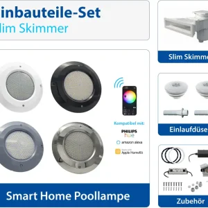 Pool Einbauteile Set | Slim Skimmer Nur Für Kurze Zeit