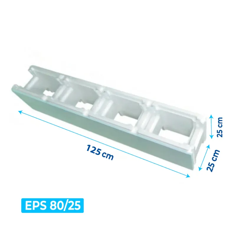 Styroporpool Schalungsstein | EPS 80/25 | 100x25x25 cm (LxBxH) Billig