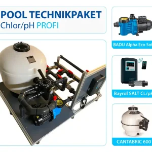 Pooltechnik Komplettset Profi Cl/pH | Bayrol Cl/pH | Speck & BADU Alpha Eco Soft | Cantabric 600 Günstig