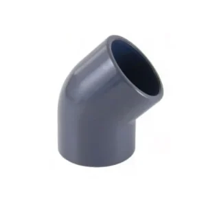 Preiswert PVC Winkel 45° mit Klebemuffen