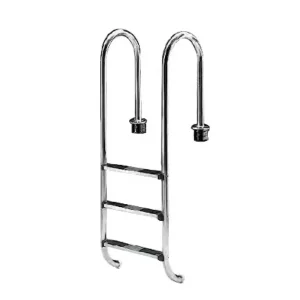 Preisreduziert Poolleiter Edelstahl DELUXE | Holmausladung 350 mm | Einbauleiter