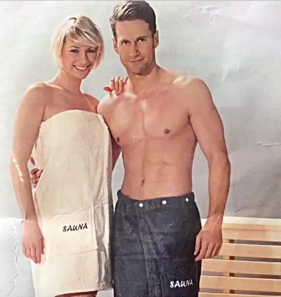 Echt Sauna-Kilt, Baumwolle weiß