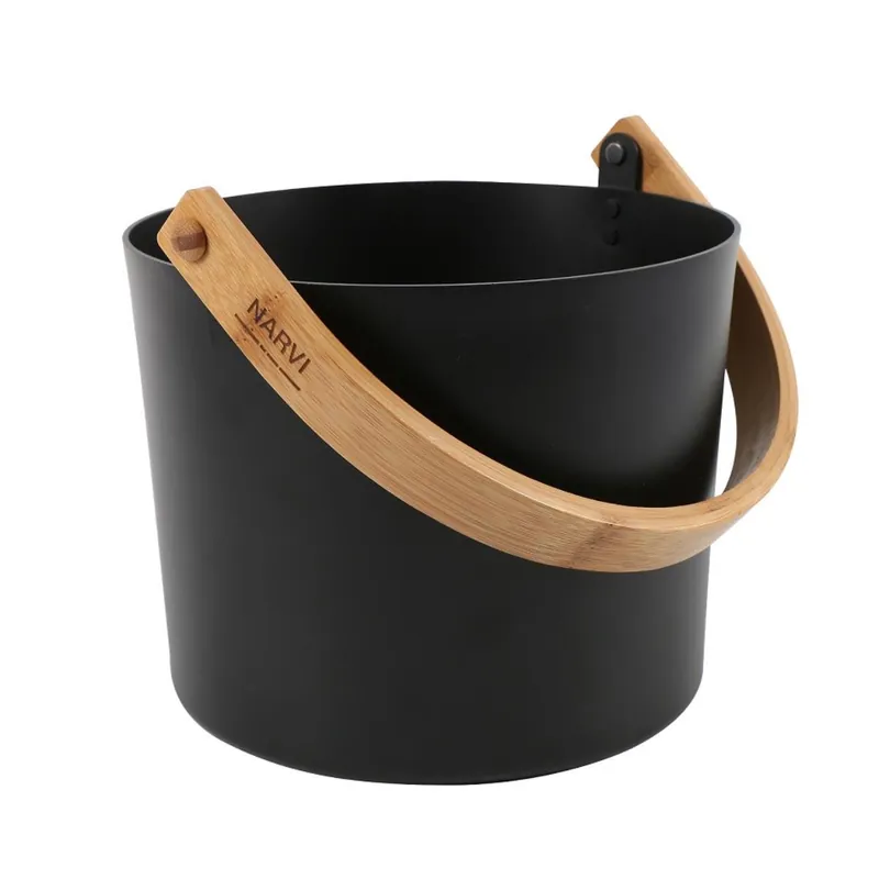 Sonderangebot Aufgusskübel Narvi bambo handle black